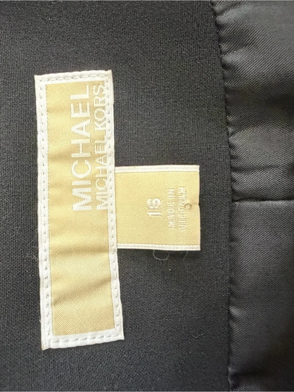 Michael Kors Black Longline Blazer Coat